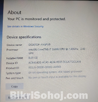 HP Envy Core i7 5th Gen | 8GB RAM | 1TB HDD | Silver Edition